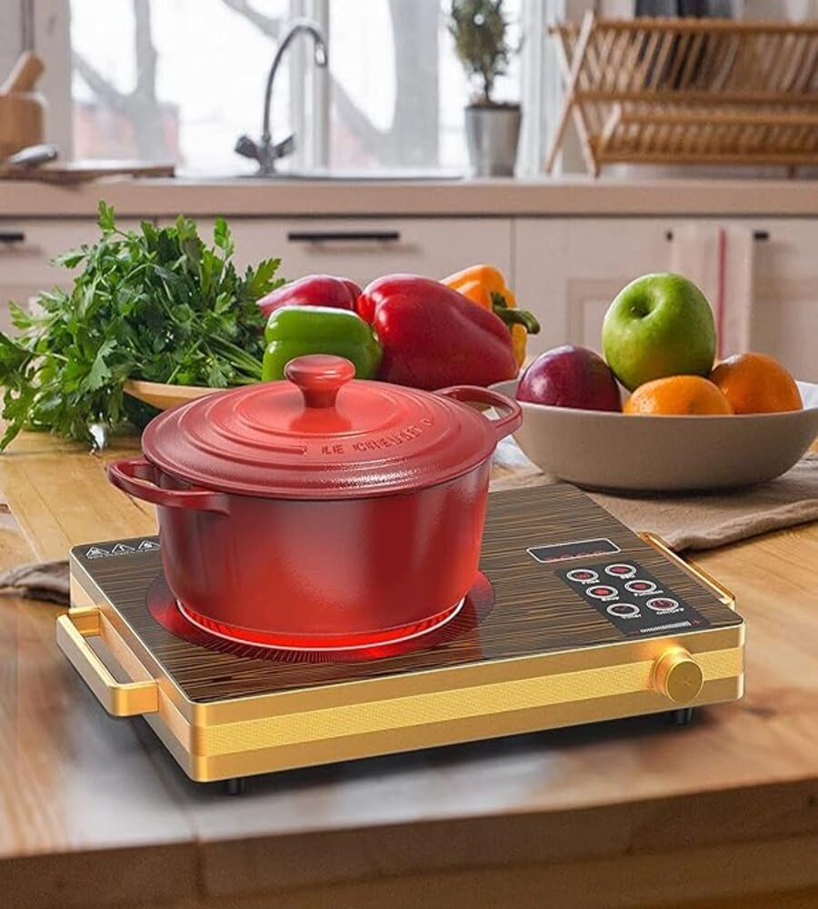 Infrared Ceramic Cooker – 1500W Portable Electric Hob with LED Touch Control, Timer & 10 Power Levels (Model 1831-2)