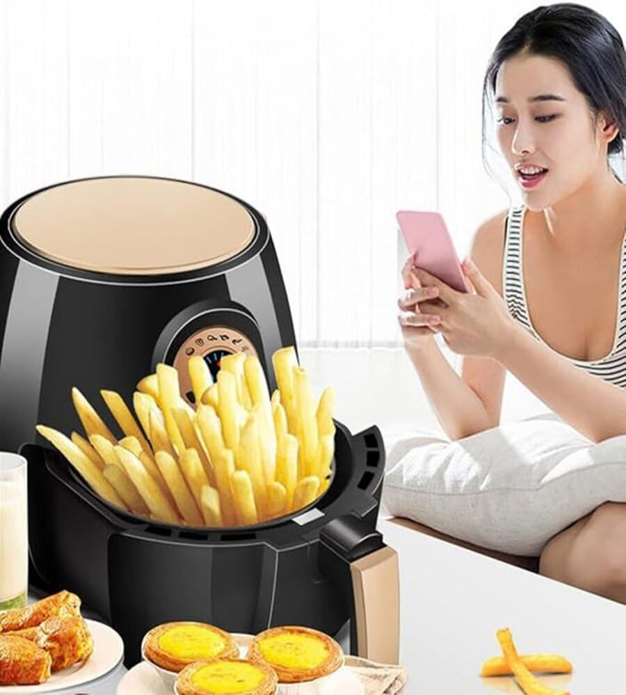 6.5L + 4.5L Digital Dual-Basket Air Fryer – LED Display, Adjustable Timer & Temperature | Oil-Free Cooking with Rapid Air Circulation (AR-1559)