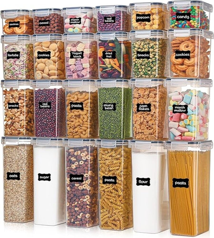 20-Piece Airtight Food Storage Container Set – BPA-Free, Leak-Proof, Stackable | Microwave, Freezer & Dishwasher Safe