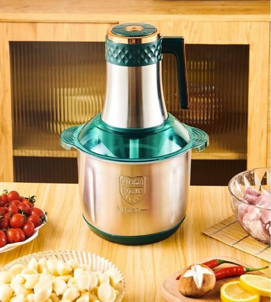 5L Electric Meat Grinder – Stainless Steel Food Chopper with 5-Speed Control & 5 Sharp Blades