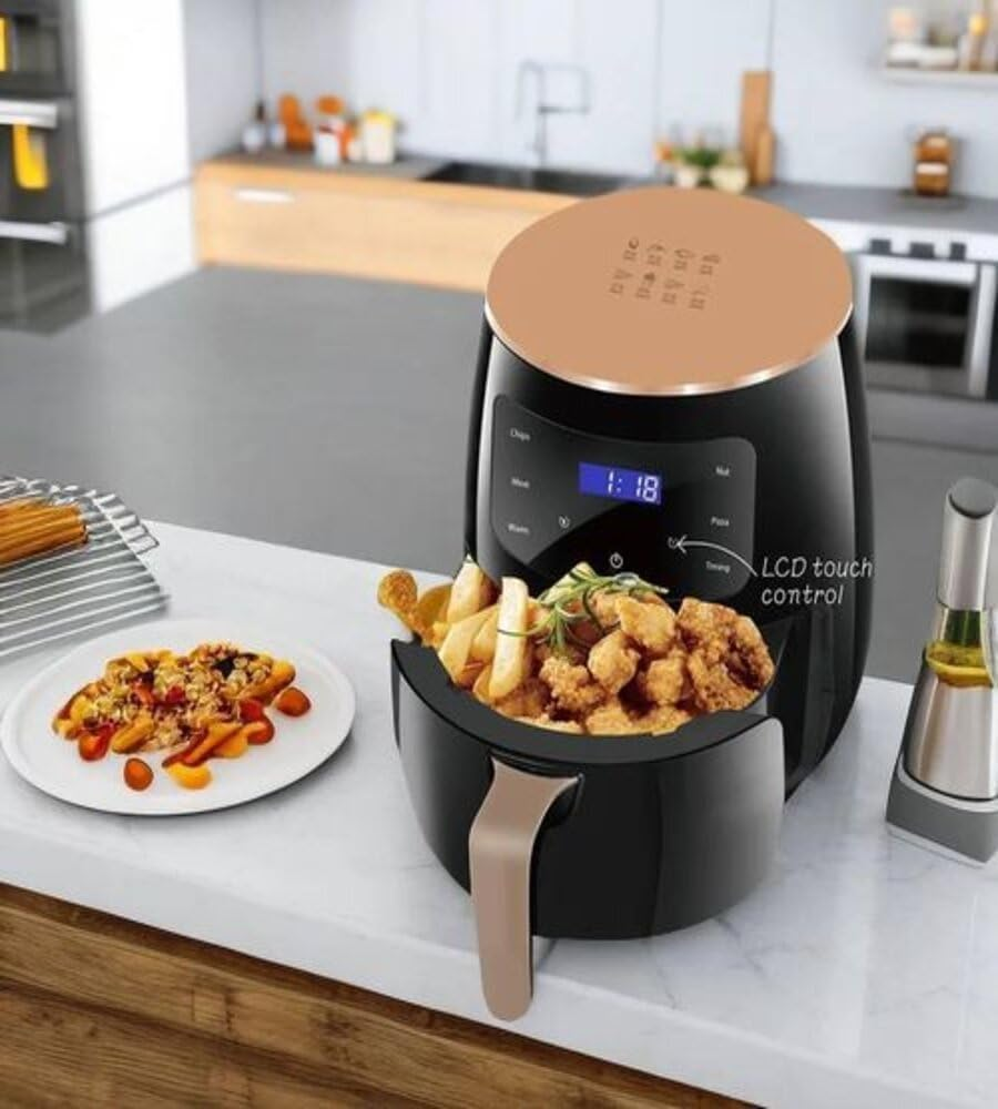 6L Digital Air Fryer – LED Touchscreen, Non-Stick Basket, Adjustable Timer & Temperature | Oil-Free Electric Oven