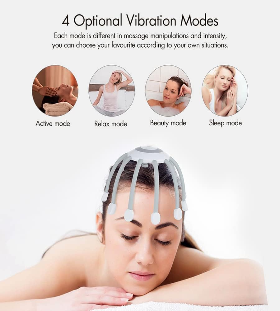 10-Motor Octopus Electric Head Massager